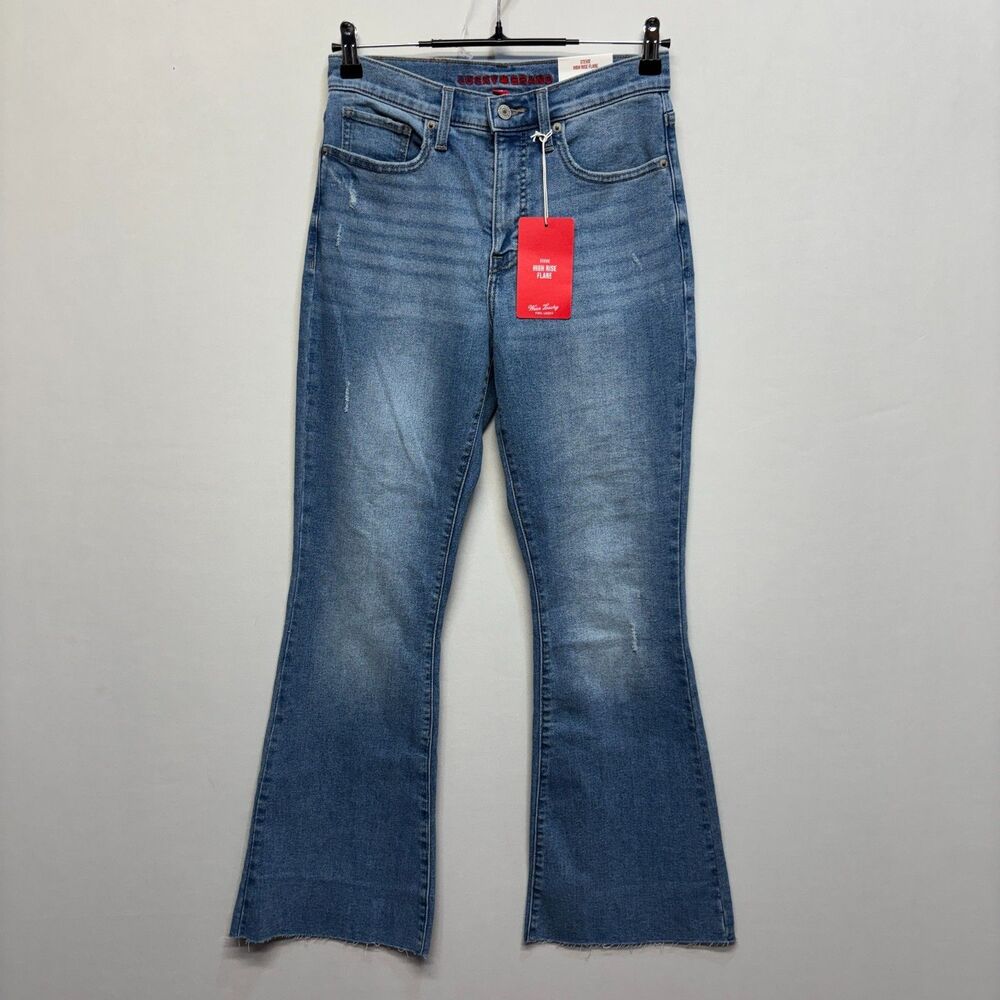 NWT Lucky Brand Women Stevie High Rise Flare Jeans 6/28 A Ankle Denim C094 -26